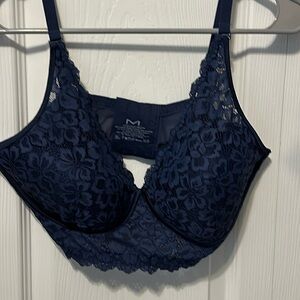 Madenform navy lace bra